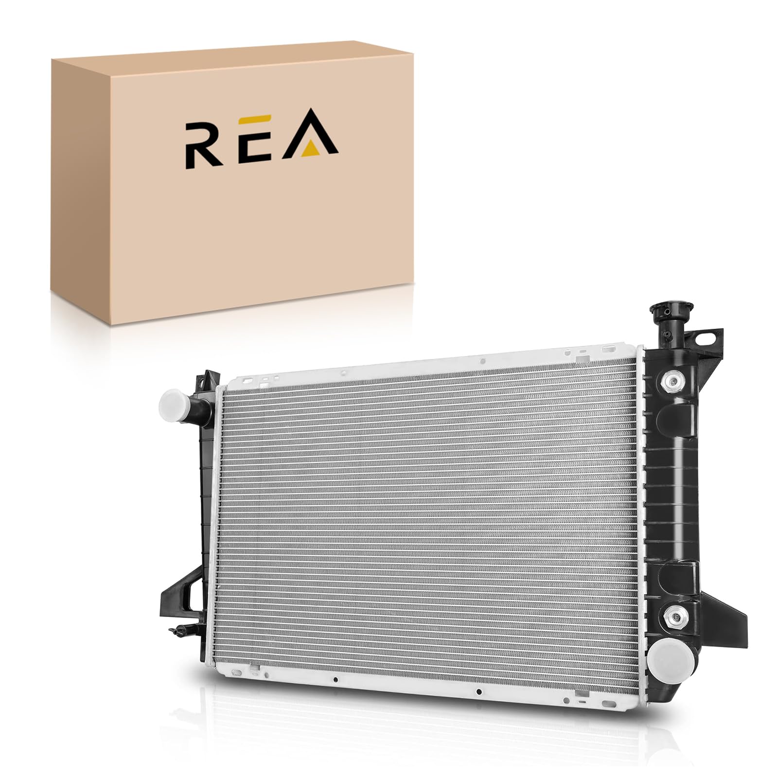 Engine Coolant Radiator Assembly Compatible with Ford Bronco 4.9L 1985-1992, F-150 4.9L 1985-1997, F-250 4.9L 1985-1996, F-350 4.9L 1985-1996 Repalce CU894 FO3010135