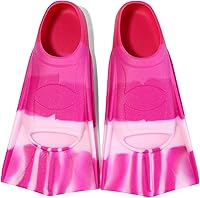 Vista 24 de Aletas de natación para niños, aletas cortas para niños y jóvenes, aletas de natación para entrenamiento de natación para niños, niñas, niños Azul