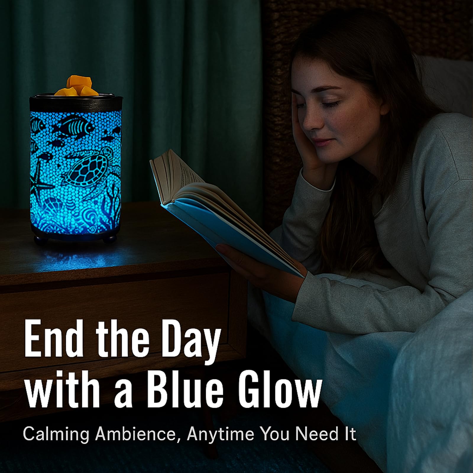 Leyoue Electric Wax Melt Warmer PTC Heating Plate with 7 Colors LED Changing Light Wax Warmer Fragrance Warmer for Home Office Gifts & Decor()