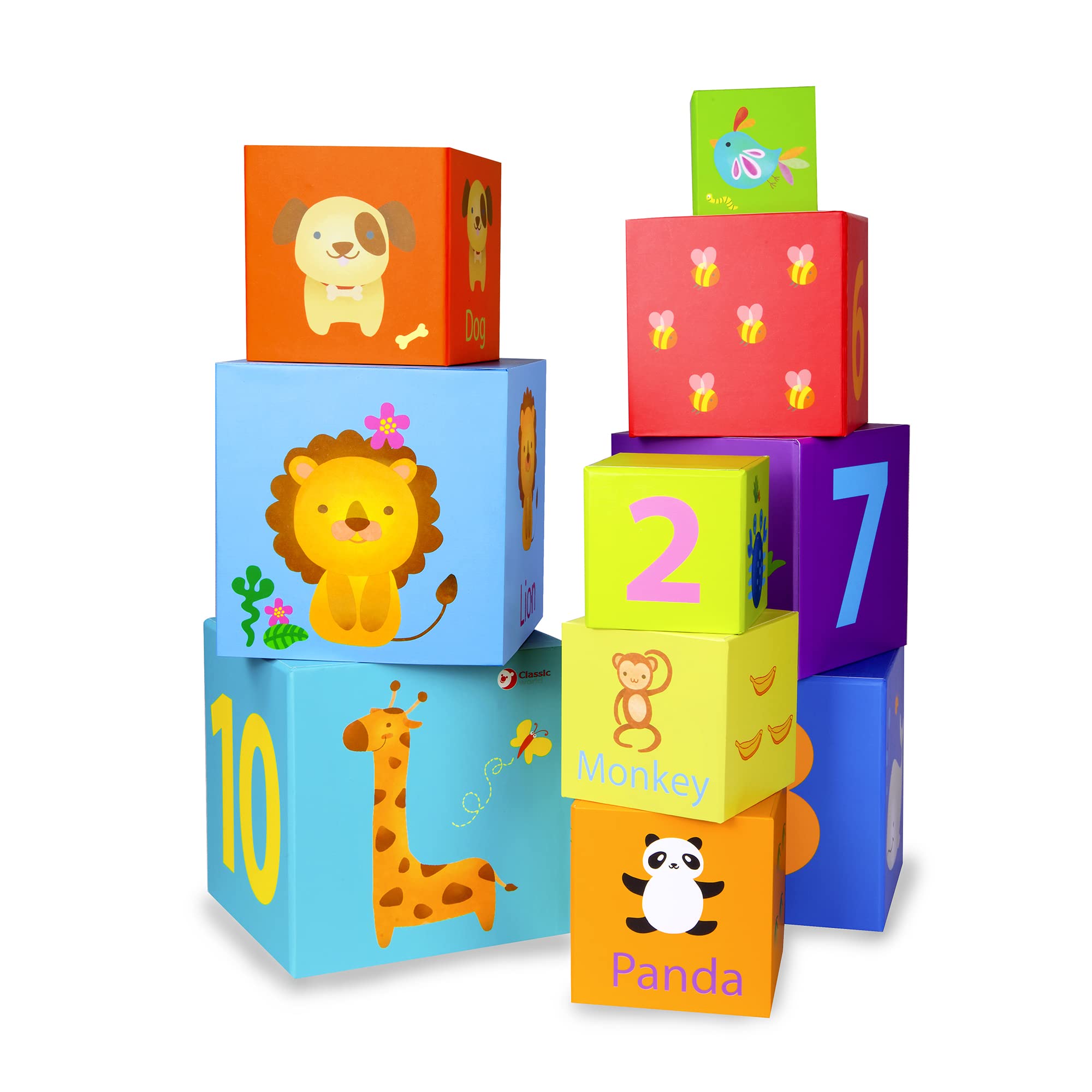 Amazon.com: Classic World Stacking Cubes Cardboard Nesting Box Toy