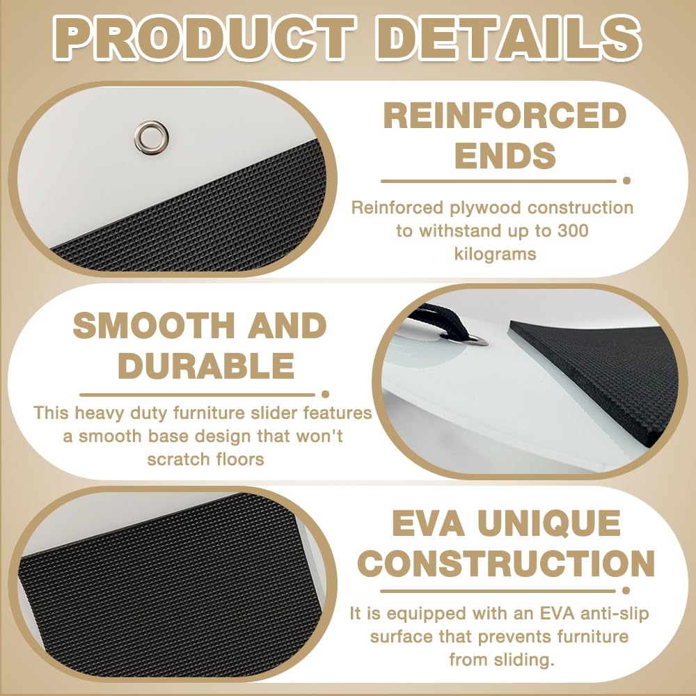 Washing Machine Sliders, HOVCEH Appliance Movers Set - Image 3
