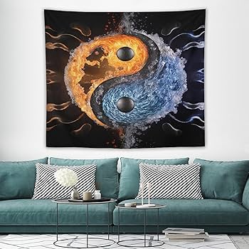 Amazon.com: JJoias Yin-yang Symbol Tapestry Wall HD Pattern