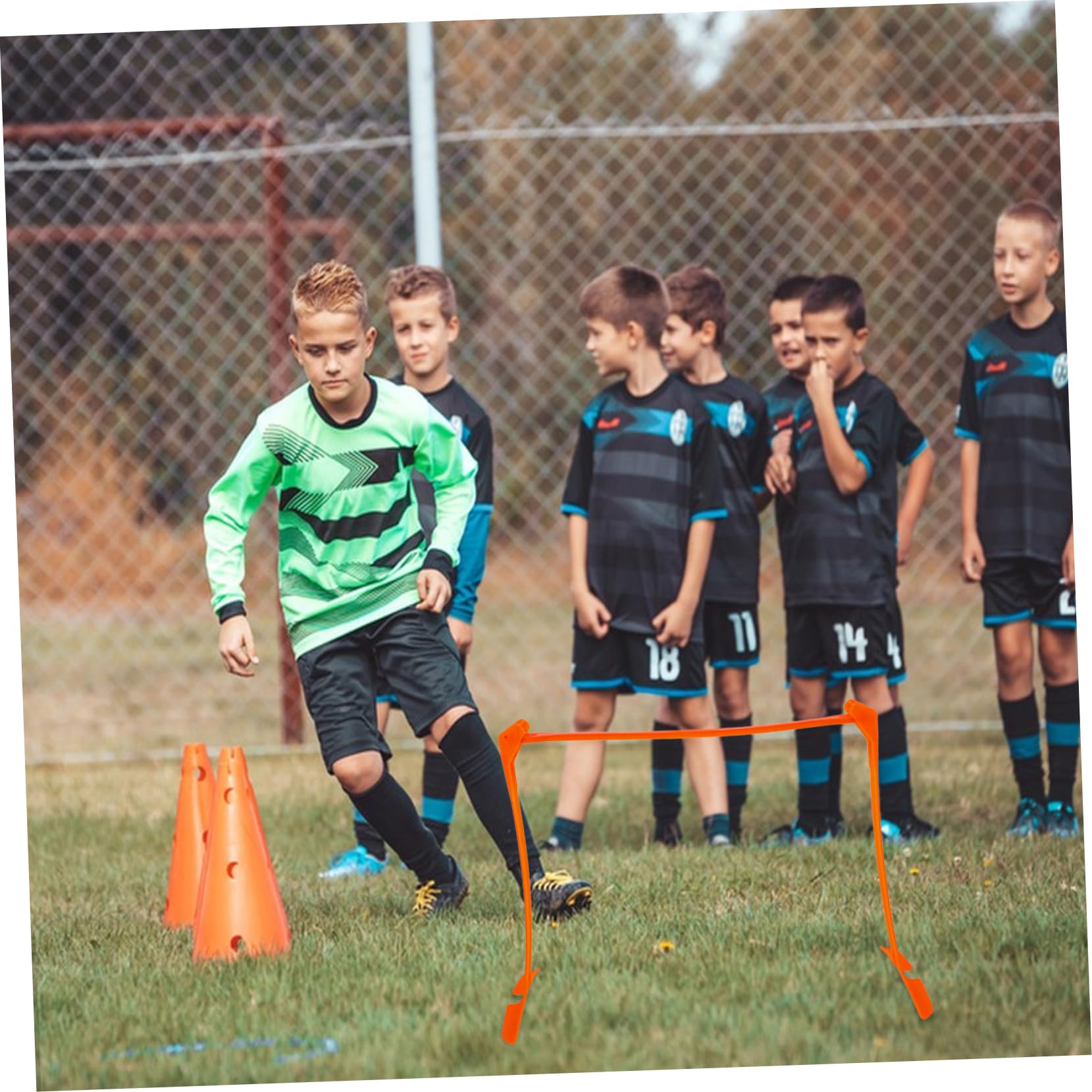 BRIGHTFUFU Convenient Training Hurdles Plastic Speed Hurdles for Boys and Girls Adults Agility Exercises