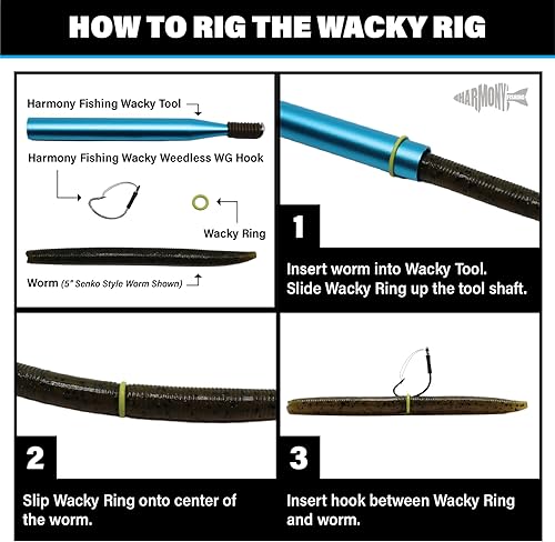 Miniatura 4 de (100pk)  O-Rings for Wacky Rigging SenkosWormsSoft Stickbaits  Bait Saver Orings for Senko Worm  Save Your Baits from Tearing While Wacky Neko