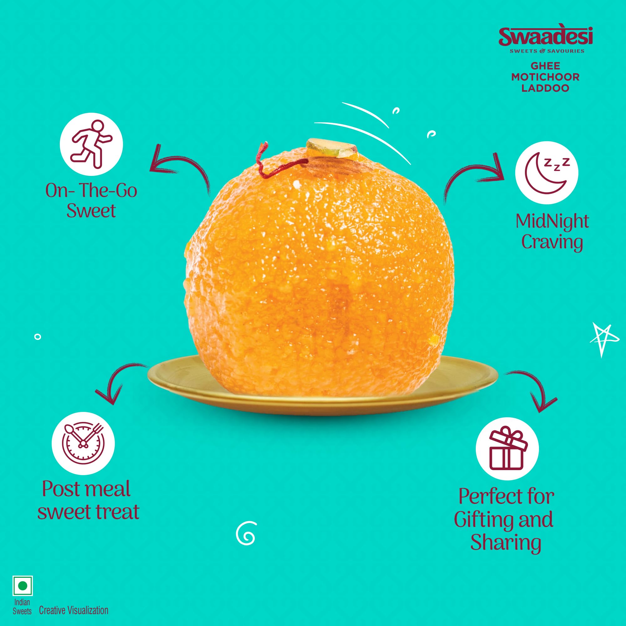 Unibic Swaadesi Ghee Mothichoor Laddoo - Fasting Special - Image 6 thumbnail