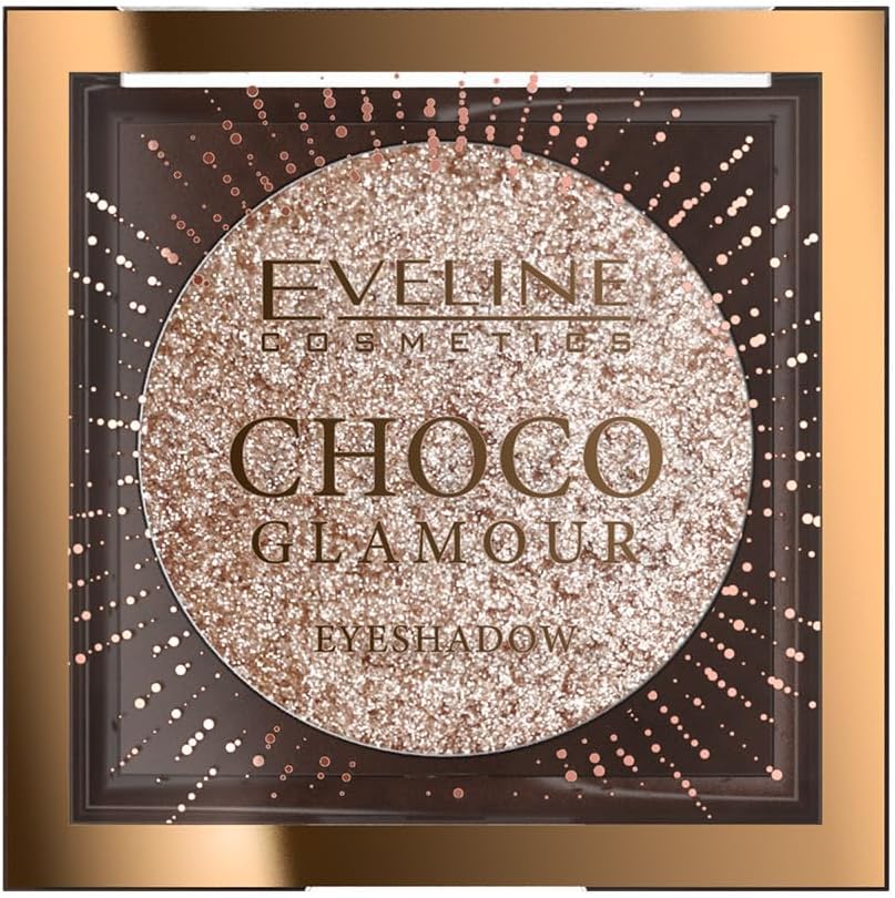 CHOCO GLAMOUR MONO EYESHADOW N01 MOON SPARKLE. Luxuary, highly shimmering EYESHADOW for wet or dry applications., pink