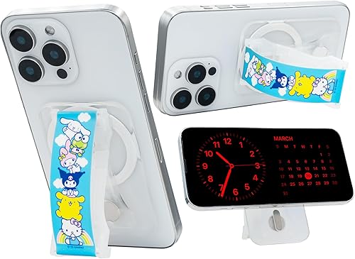 Miniatura 17 de LOVEHANDLE PRO MagSafe Compatible Agarre Magnético para Teléfono con Soporte de Pata - Montura, Correa y Soporte para Smartphone y Tablet - Anillo