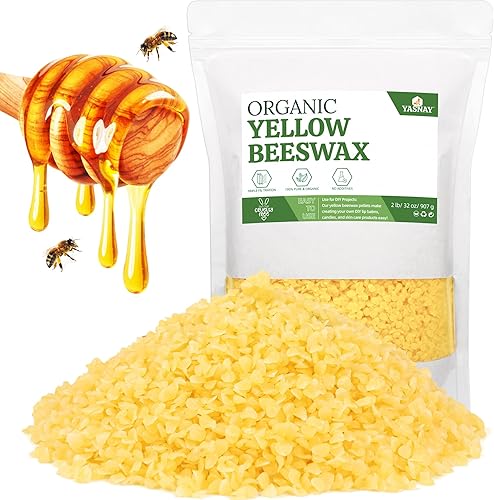 Miniatura 7 de YASNAY Pellets de cera de abeja blanca de 20 libras, cera de abeja 100% orgánica, cera de abeja para hacer velas, cuerpo, cuidado de la piel,
