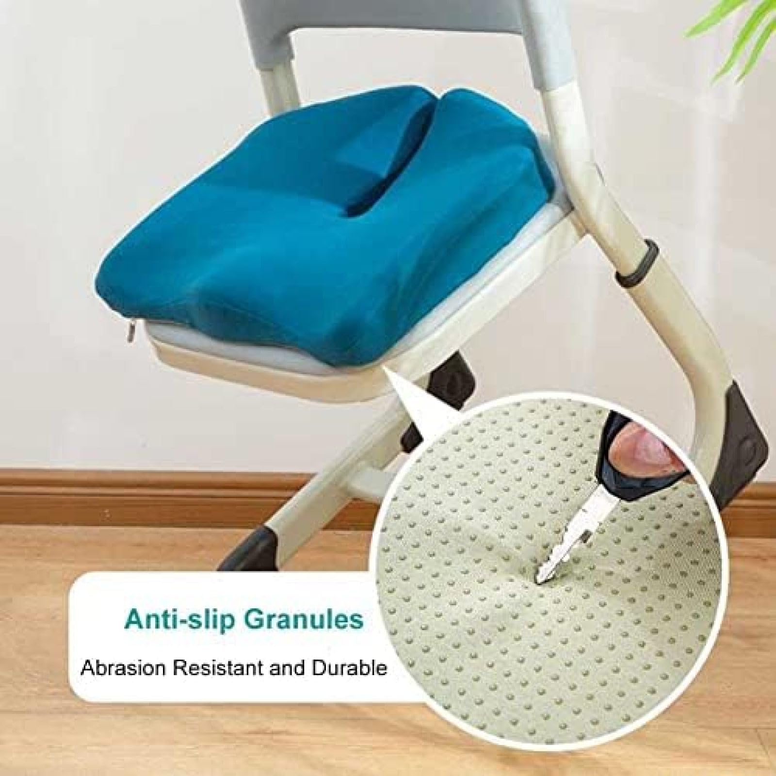 Cuscino per Emorroidi, Cuscino per Sedile in Memory Foam, Cuscino A Ciambella per Emorroidi, Sollievo dal Dolore al Coccige, Cuscino per Sedile per Il Comfort di Seduta Quotidiano al Lavoro, Casa,