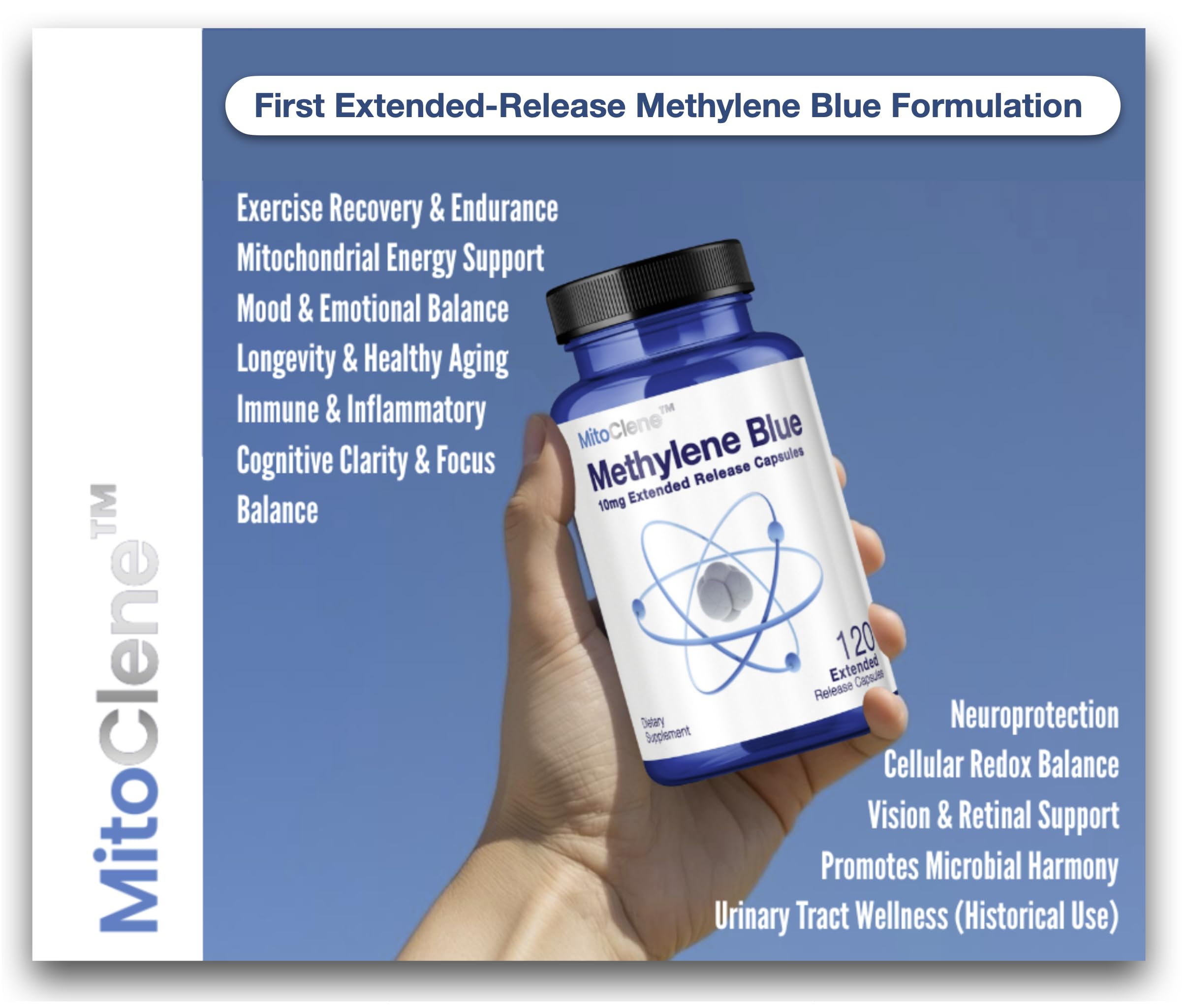 Snapklik.com : MitoClene 120 Extended-Release Methylene Blue Capsules ...
