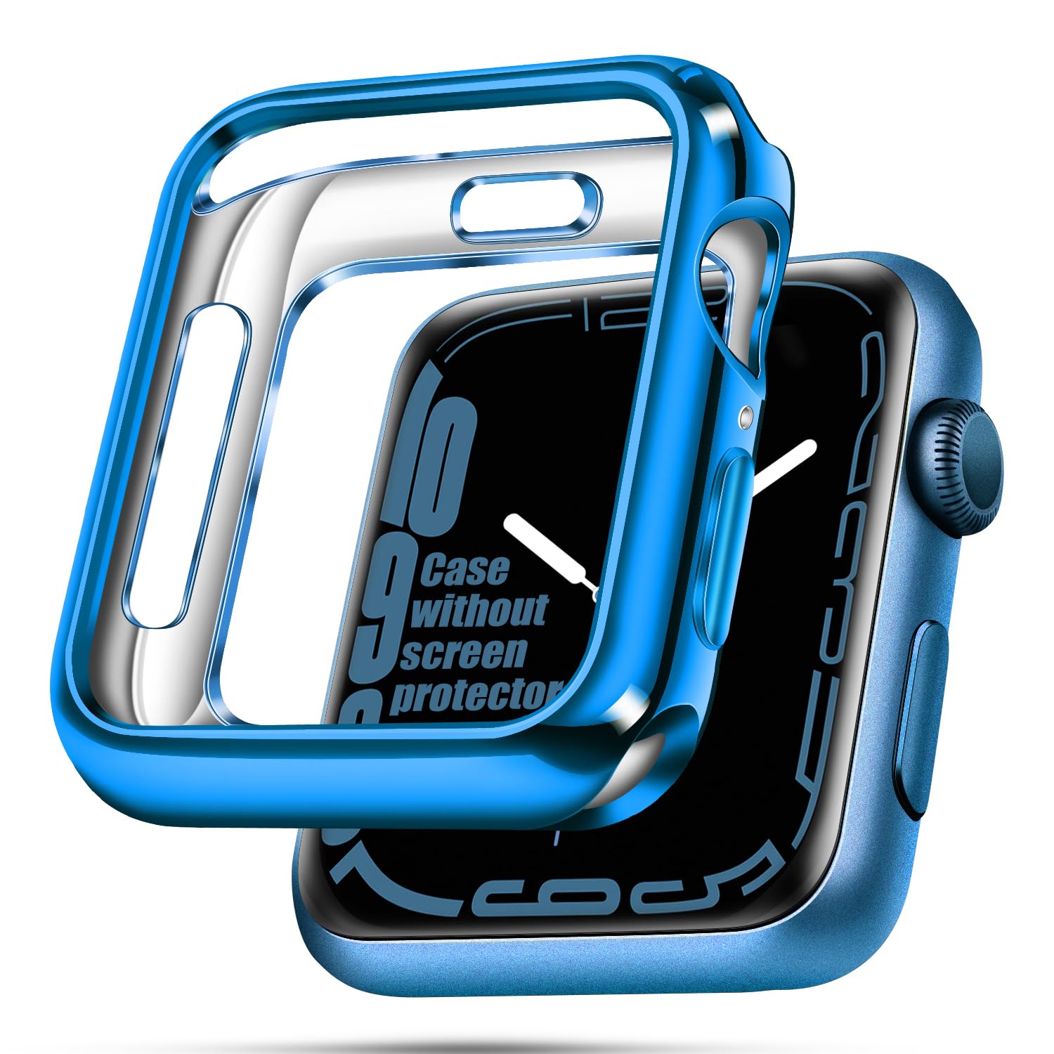 top4cus 40mm Case Soft Flexible Lightweight Anti-Scratch Overall Protective 40mm Iwatch Waterproof Cover Case Shiny Workout Shockproof Bumper Compatible with Apple Watch Series 6/SE/5/4 - Gold — view 39
