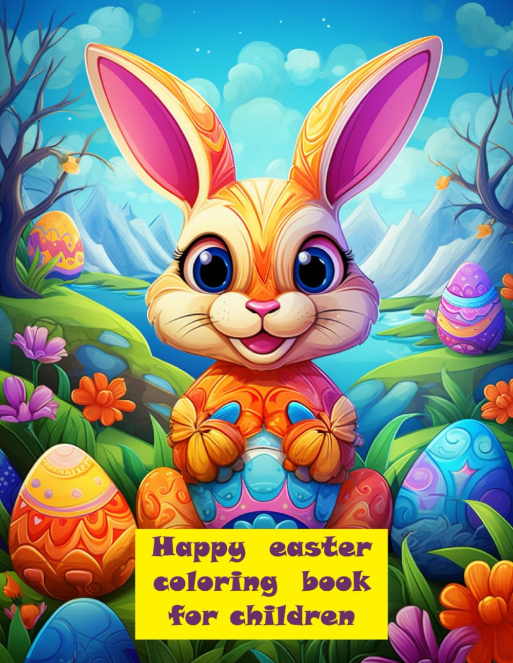 EASTER COLORING BOOK: RABBITS CHICKEN EGGS EASTER EGG