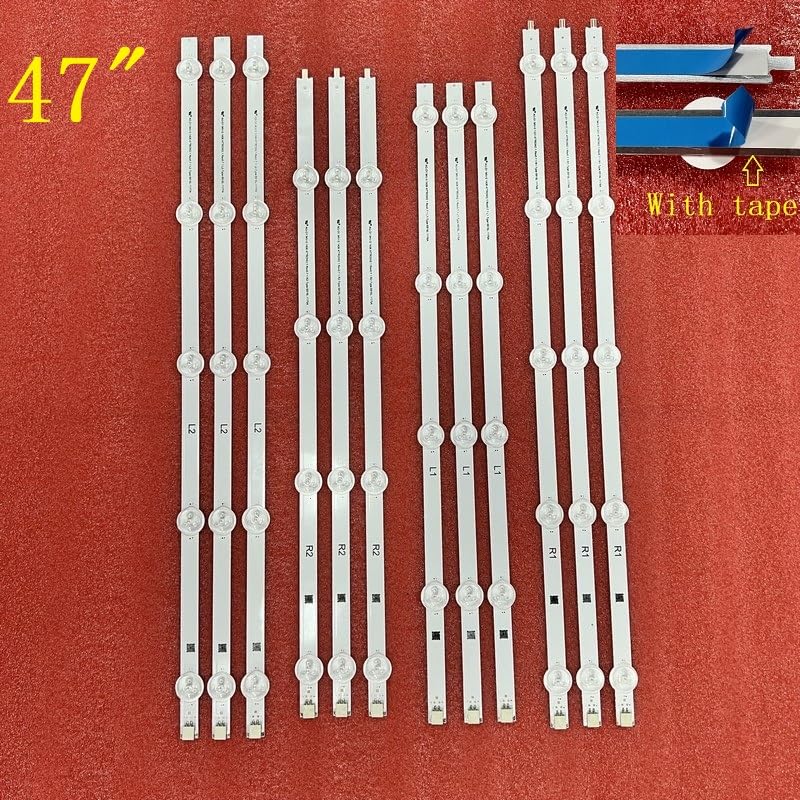 Bande de rétroéclairage LED for modèles 47LN575U, 47LA613S, 47LN519C, 47LN570S, 47LN575S, 47LA620S, 47LN575V, 47LA620V, 47LN578V, 47LN577V, 47LA621S(2set for 2 TV)