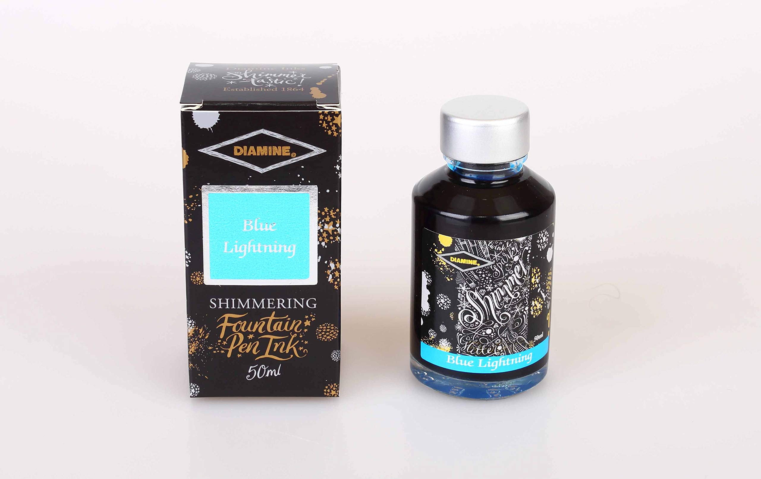 Diamine Shimmering Blue Lightning Ink 50 ml