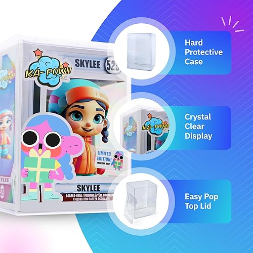 Miniatura 7 de Estuche de plástico duro Funko Pop Protector - Apilable y entrelazado (2) cajas