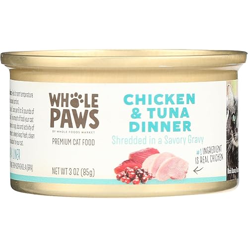 Whole Paws Chicken and Tuna Recipe Cat Food, 3 oz
