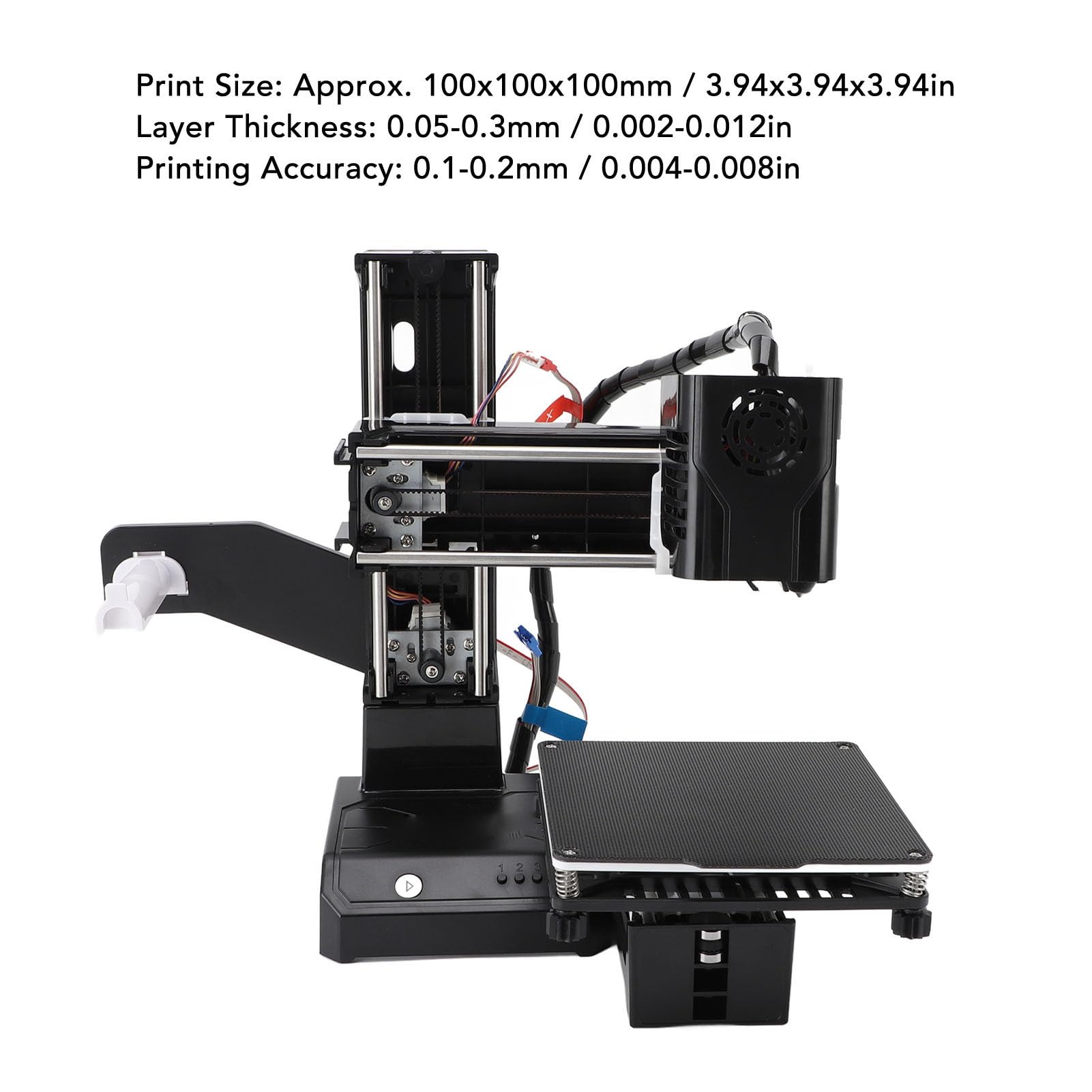 Annadue Stampante 3D, Macchina da Stampa 3D 40mm / S per Principianti, Stampa Automatica a un, Modellazione di Deposizione Fusa, Estrusore 230 ° C, Filamento TPU PLA da 1,75 Mm, (EU)
