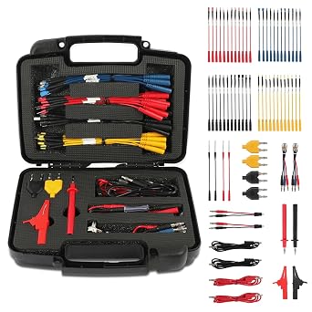 68 Pcs Automotive Circuit Test Lead Kit,Multimeter Test Leads Set,Electrical Breakout Leads Automotive Kit with 48 Pcs Terminals,Alligator Clip,Acicular Probe