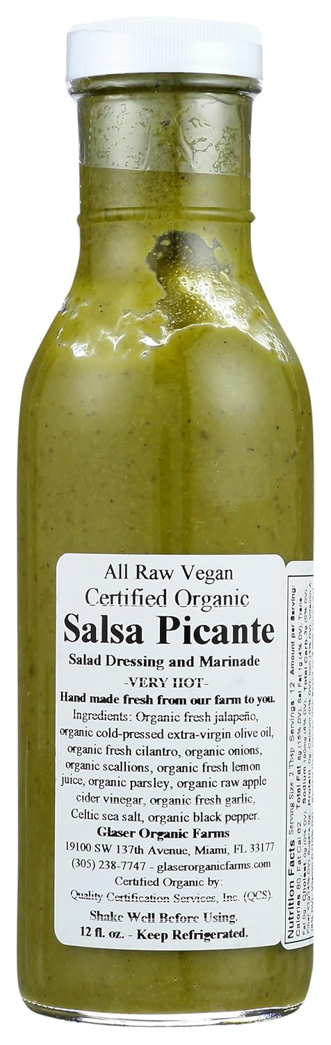 GLASER ORGANIC FARMS Organic Salsa Picante, 12 FZ