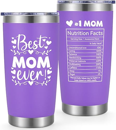 Miniatura 1 de Lifecapido Regalos para mamá, vaso de acero inoxidable de 20 onzas, regalos de cumpleaños para mamá, regalos de Navidad, regalos del día de la