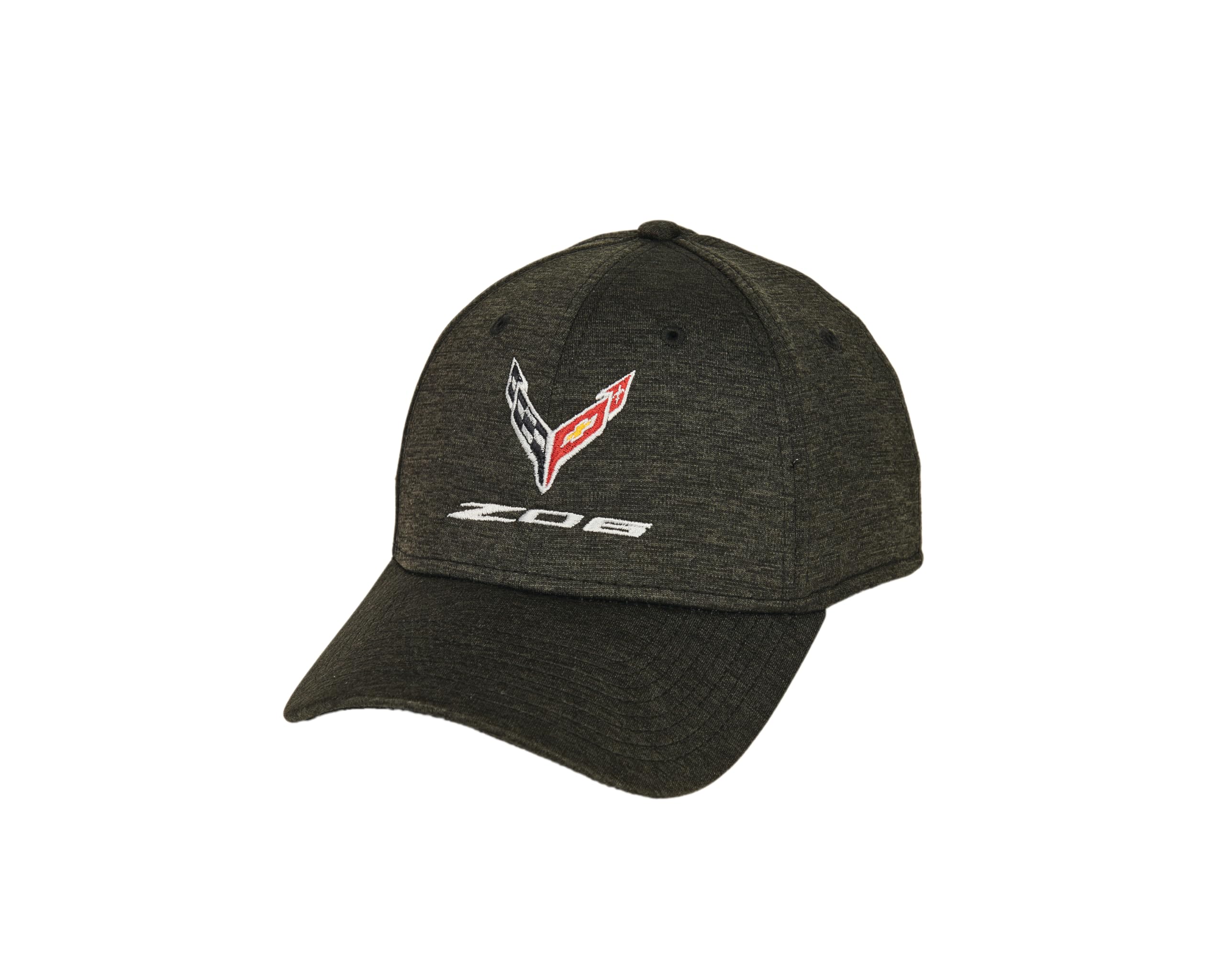 C8 Corvette Z06 Embroidered Heathered Cap with Flags - Officially Licensed Chevrolet Hat