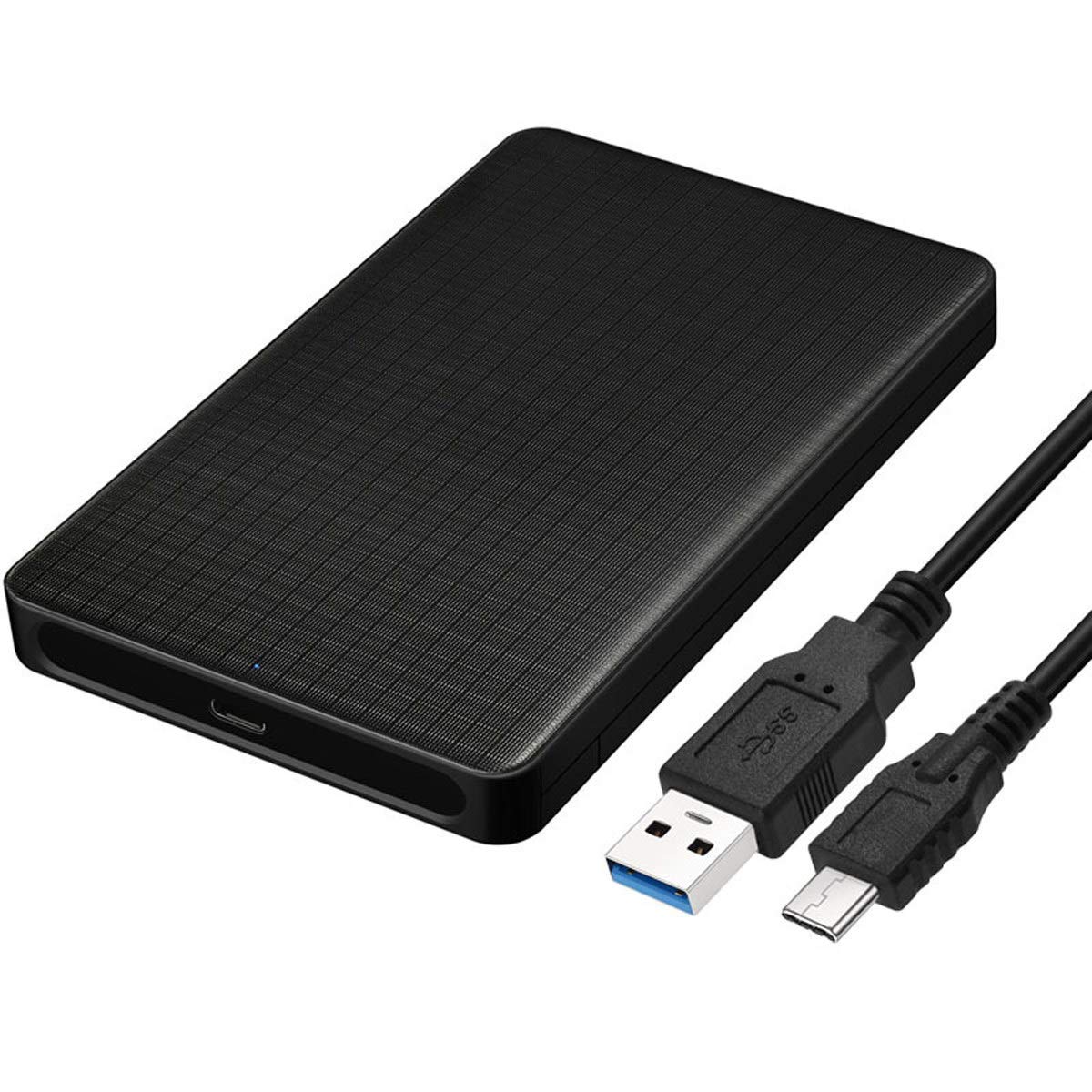 Cablecc USB-C Type-C to 2 5 Inch SATA SSD HDD External Hard Disk Enclosure for Laptop PC