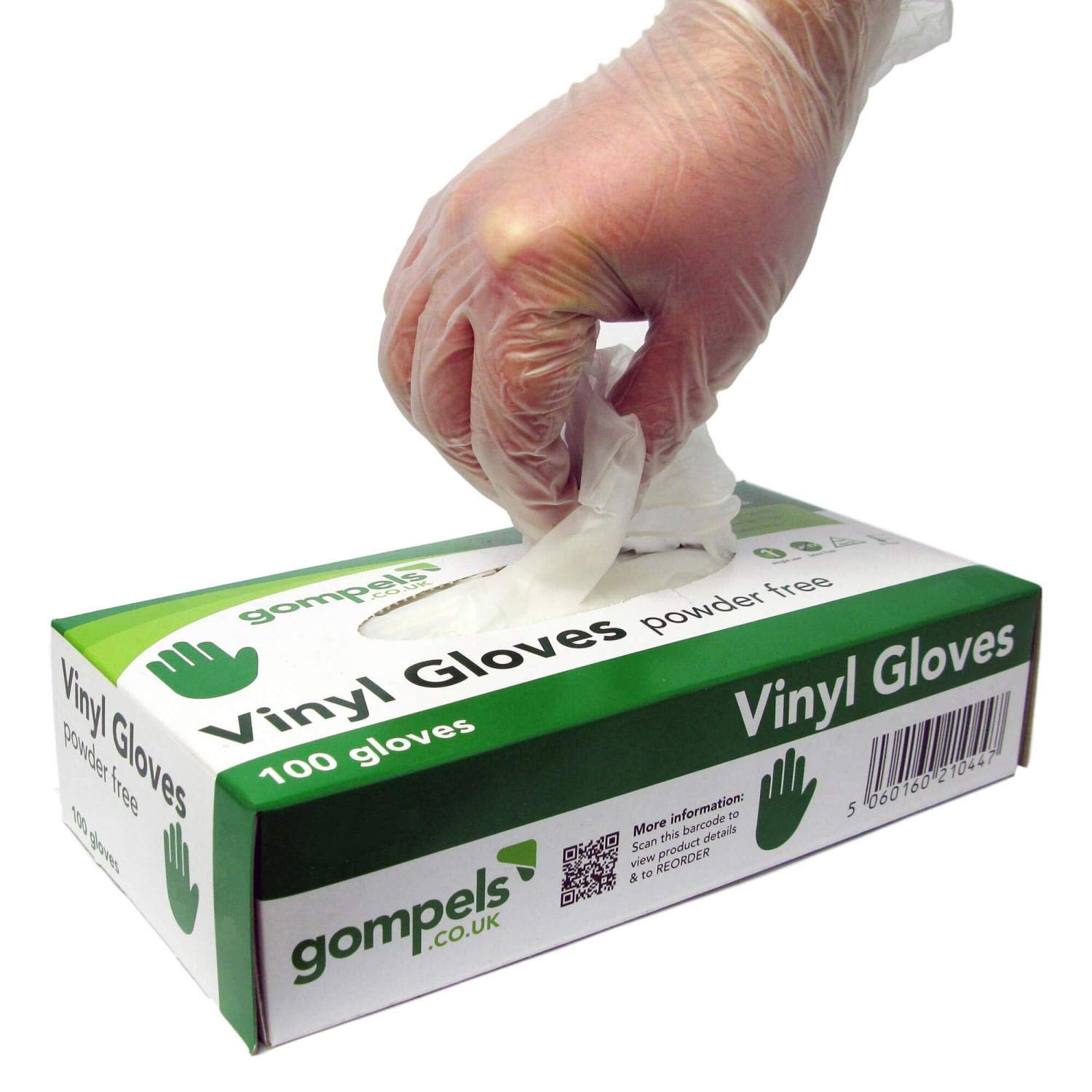 Disposable Gloves, Proform Powder-Free Vinyl Blue Gloves 100 Pack, Suitable for caterers, Suitable for non-invasive medical procedures, washing, cleaning, industrial, home use (Small, Blue)