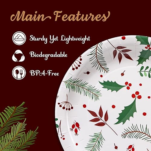 Miniatura 5 de MATICAN Platos de papel para fiestas, paquete de 50 platos desechables de oro blanco y rosa, lunares de aluminio, 9 pulgadas