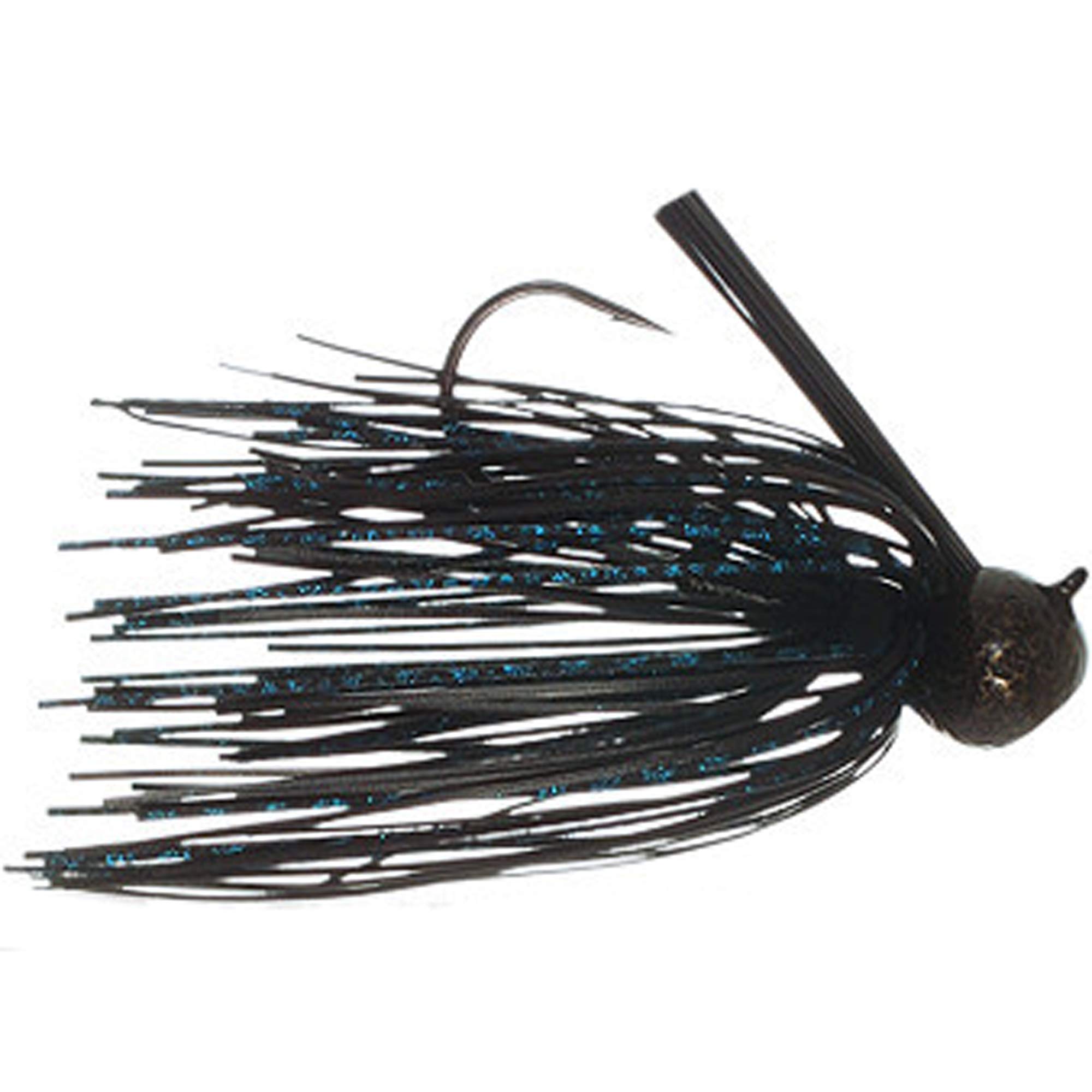 BUCKEYE LURES 3/4 Oz Football Jig with Flat Head, Silicone Skirting & Fiber Weed Guard | Durable Versatile Fishing Bait