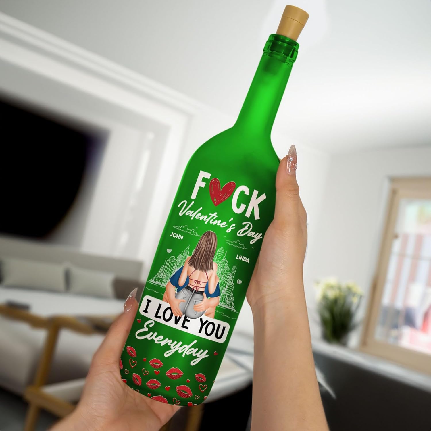 Best Home & Kitchen - Fuck Valentine's Day I Love You Everyday Bottle Lamp Review