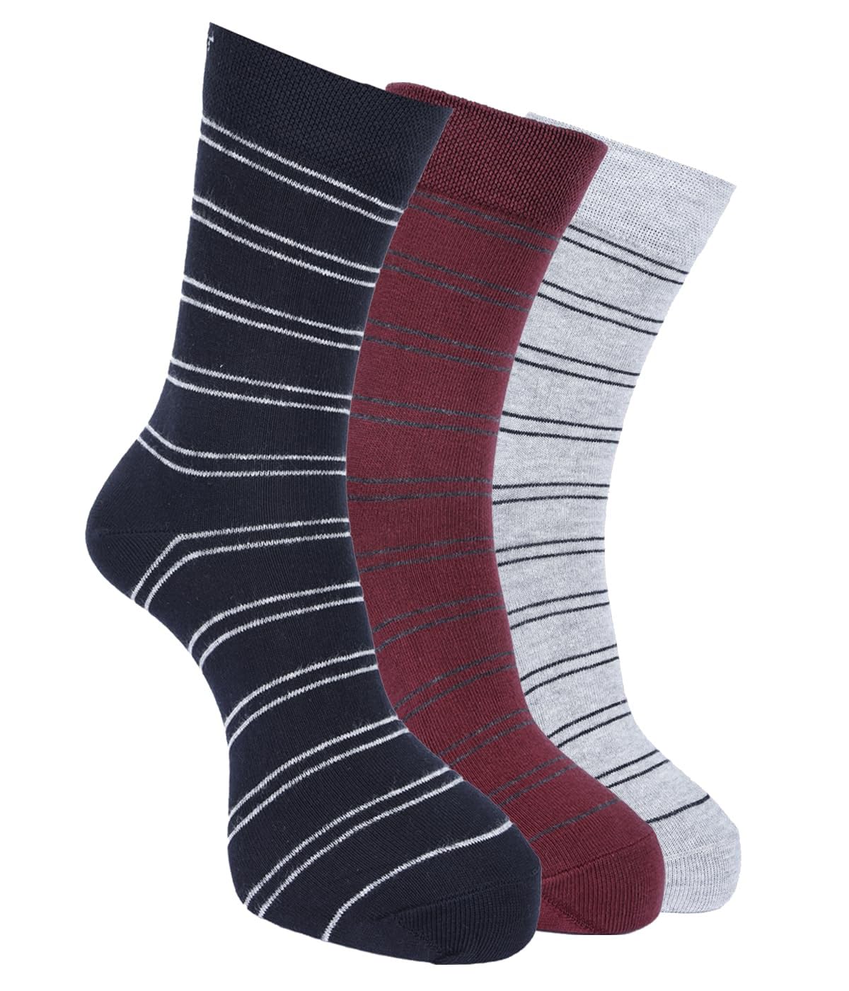 force nxt BY Dollar Full Length Cotton Comfort Socks for Men, Compact Cotton Stretch Crew/Mid Calf Length Socks (Free Size Pack of 3)-picture-35