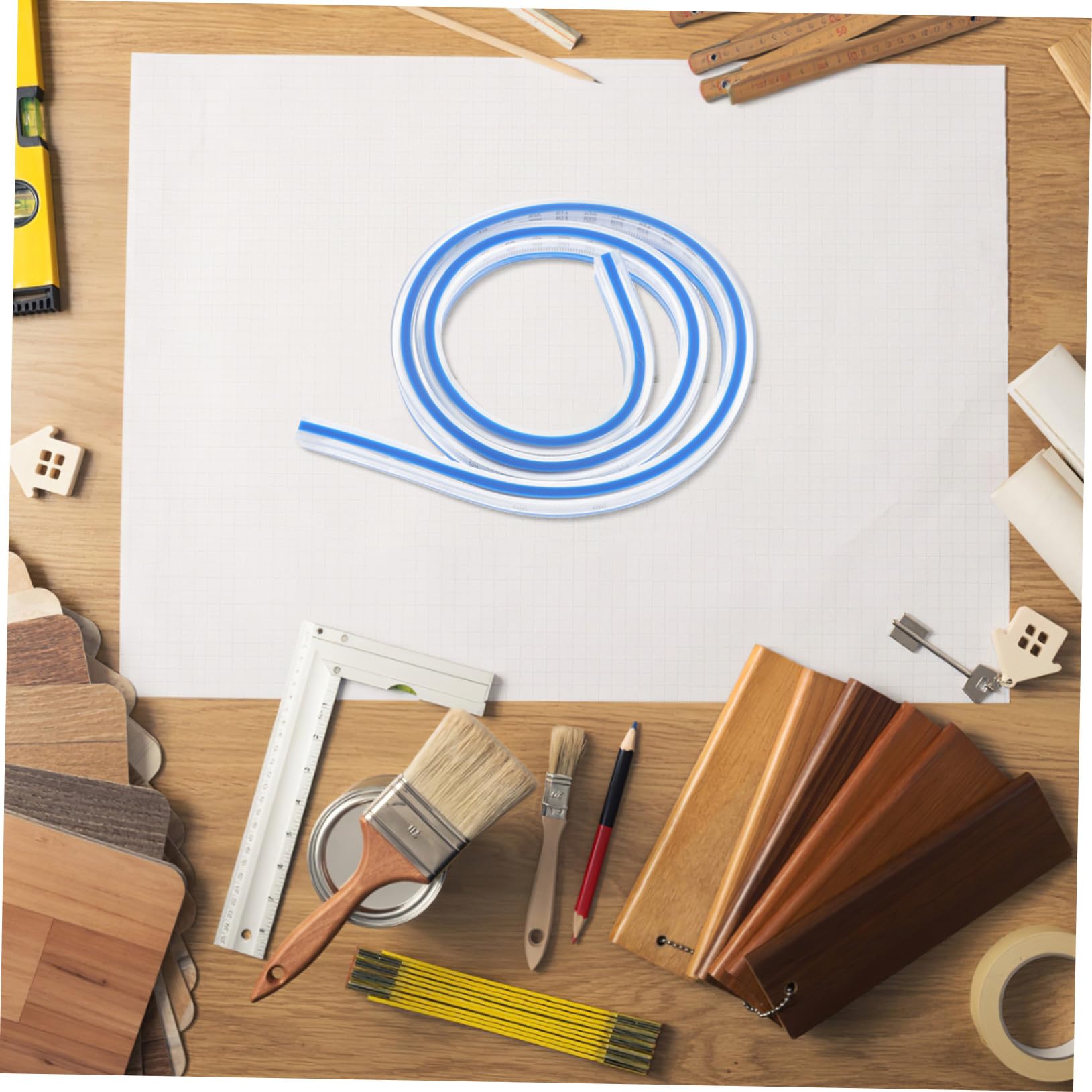 5 Piezas Regla Flexible Curva Serpiente para Costura y Diseño Prendas Herramienta Precisa para Patrones Dibujo Ingeniería y Proyectos Profesionales Material Duradero y Resistente