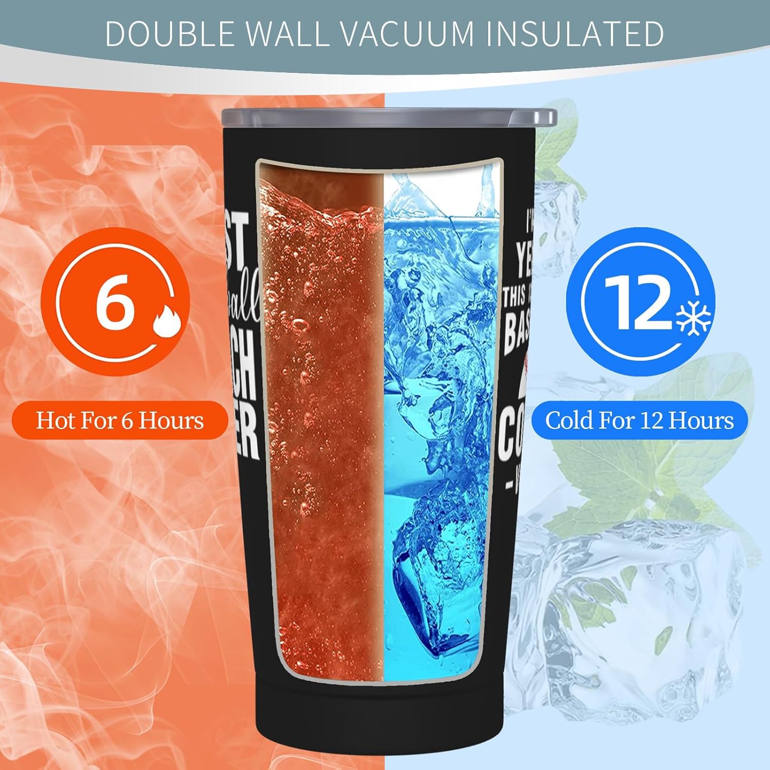 Baseball Coach Gifts for Men Women, Baseball Coach Appreciation Gifts, Best Gift for Baseballs Coaches, Baseballs Coaches Gift Ideas-20 oz Coffee Tumbler - Image 7