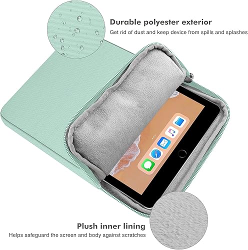 Vista 147 de MoKo Funda para tablet de 12.9 pulgadas para iPad Pro M4 y Air M2 2024, iPad Pro 12.9 M2 y M1, Galaxy Tab S8+/S9+ 12.4, bolsa de poliéster claro