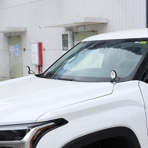 Miniatura 6 de LLKUANG Kit de soporte de montaje de luz LED para capó de automóvil, compatible con Toyot Tundra 2014-2023, bisagras de capó de zanja, soporte de