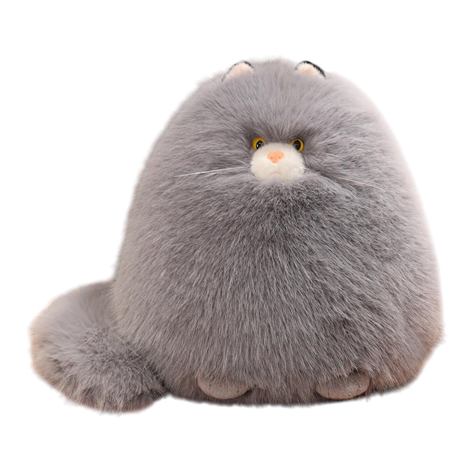 Colcolo Katze Plüschtier Kuscheltier, 12" Cartoon Sammlerstück, weiche Autodekoration für Erwachsene Familie Kinder Jungen Mädchen, Grau