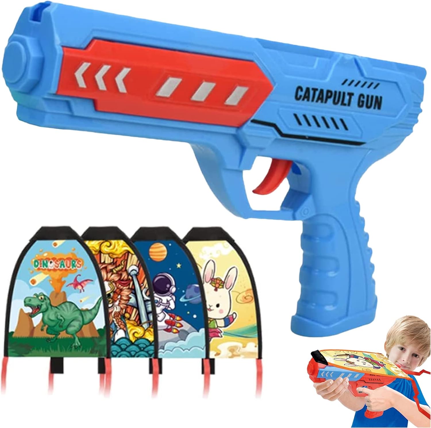 Kite Launcher Toy,2023 New Launcher with 4 Kite Toy Set Kite Beach Toy, Catapult