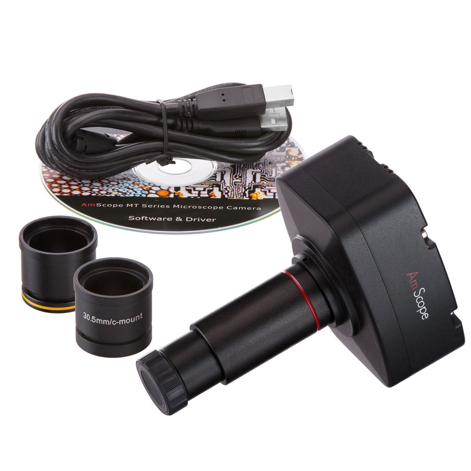 C-mara de 5.0 megap-xeles AmScope MA500 Microscopio digital compatible de Windows y Mac OS