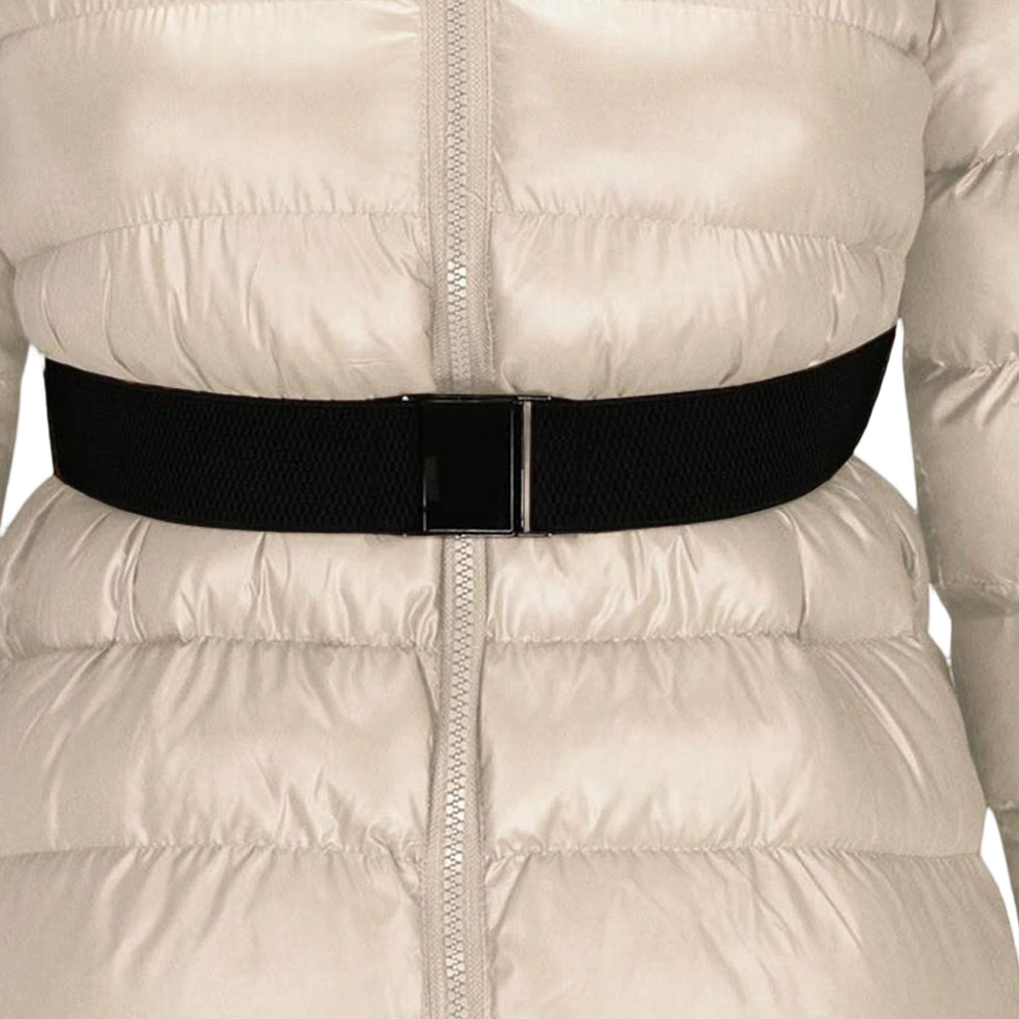 Chaqueta acolchada con capucha y cremallera para mujer, para exteriores, cálida, cuello de piel sintética, abrigo de invierno a la moda, ajuste delgado, ropa de abrigo corta