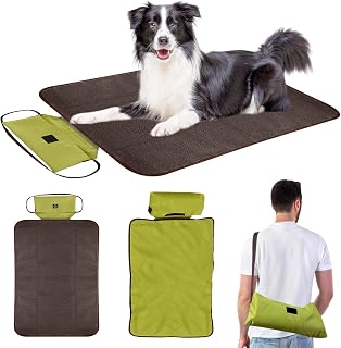 Faltbare Wasserdichte Hundedecke für Unterwegs - Outdoor Hundematte, 100 X 70 Cm Rutschfest - Decke für Haustier Hunde Welpen Katzen