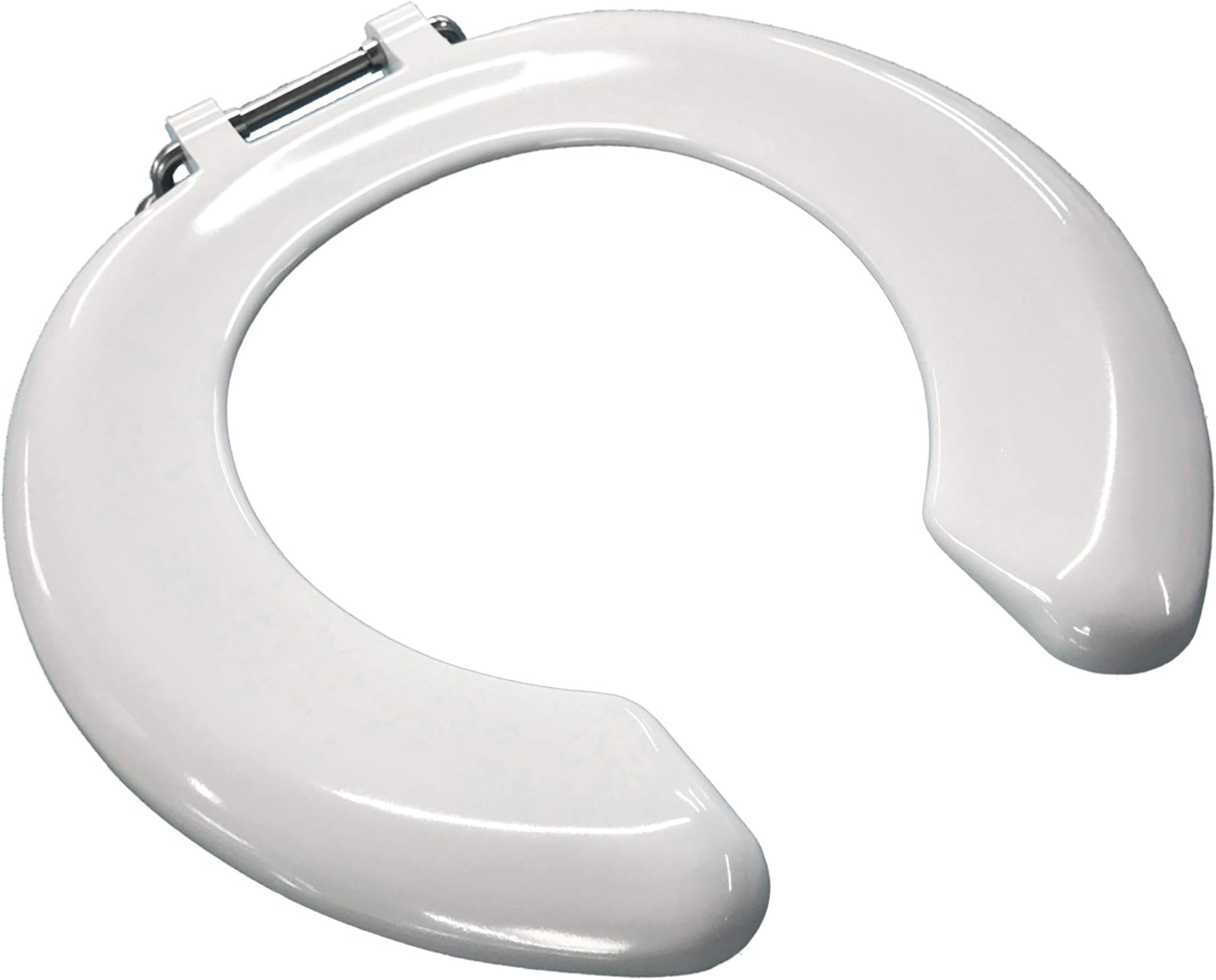 Celmac Crescent Adult A Toilet Seat with Stainless Steel Hinges
