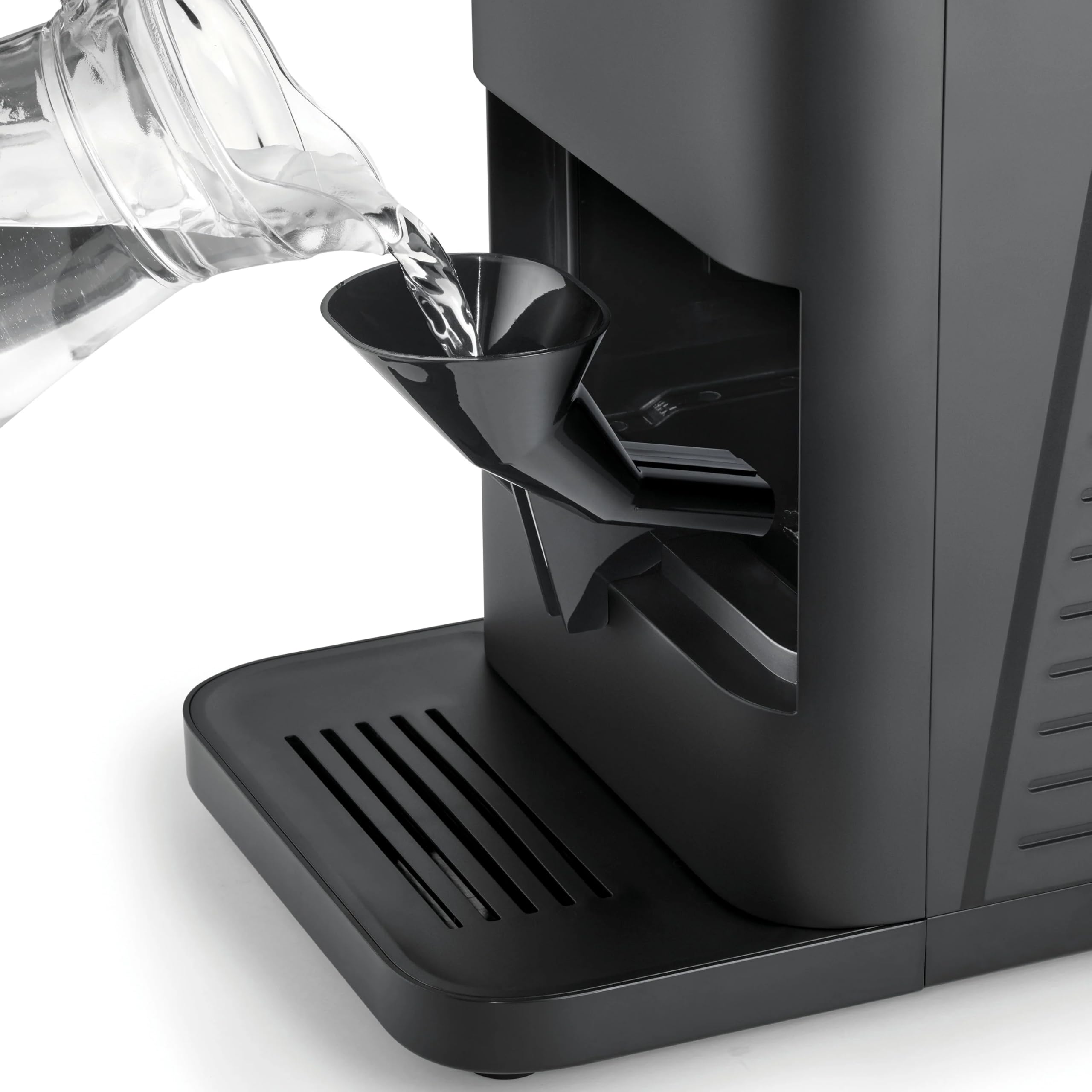 CASO IceBall Pro – Bola de hielo con compresor – Bolas de hielo transparentes de 50 – 55 mm, 2 bolas/hora, depósito de agua de 1,3 l, autolimpieza, indicador LED, negro mate