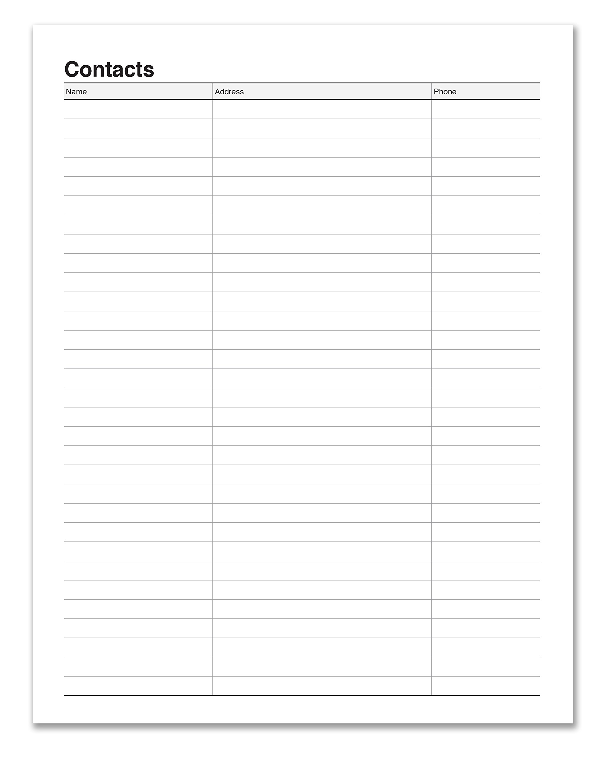 Amazon.com: BookFactory Blank Weekly Calendar (Works for Any