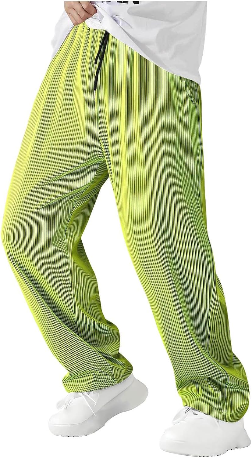Cambkatl Lounge Sweatpants for Men Casual Elastic Waist Drawstring Straight Leg Streetwear Hip-hop Pants with Pockets