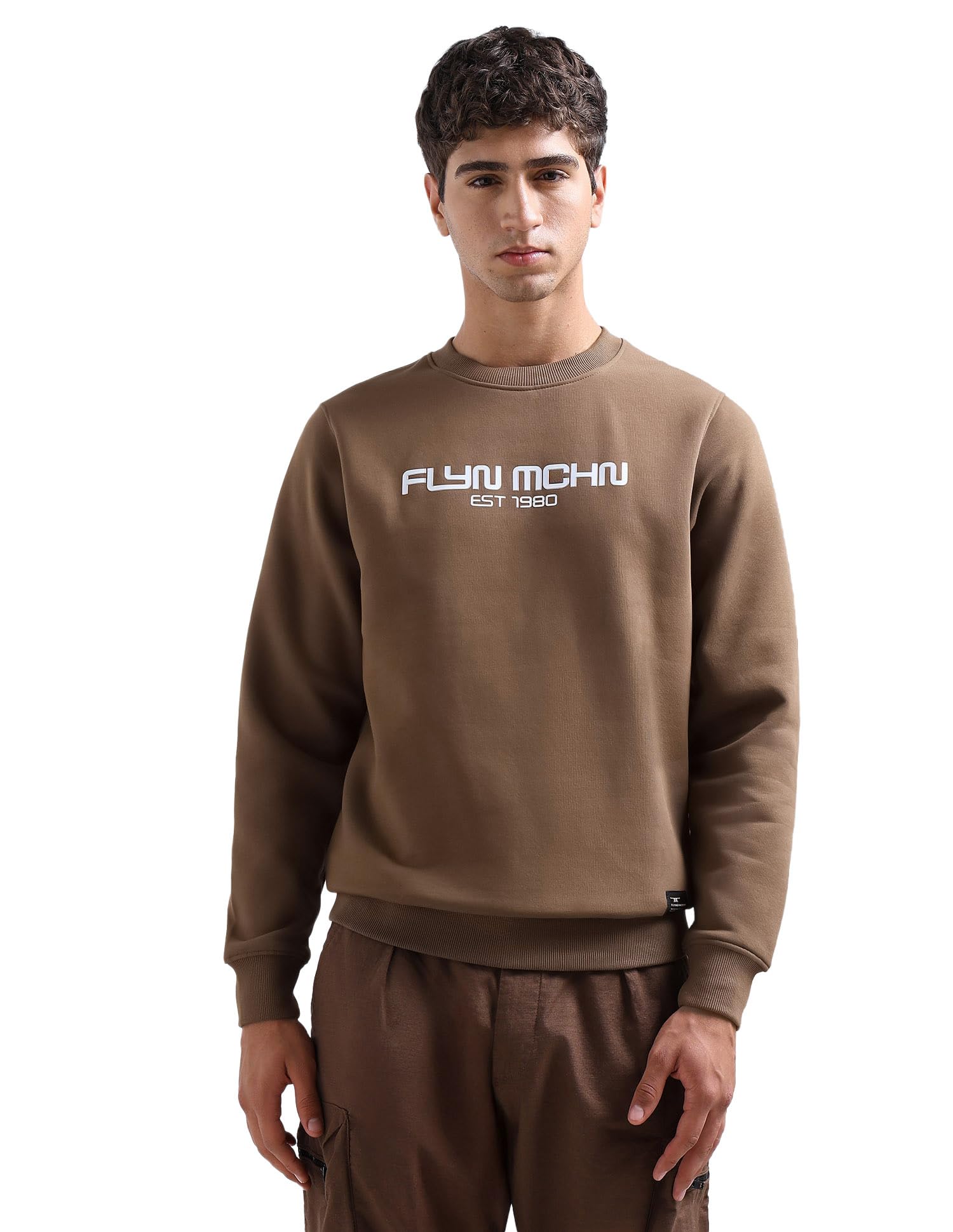 flying machine Men's Regular Fit Sweatshirt| Printed-picture-24
