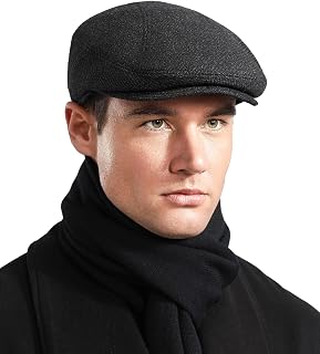 Mens Flat Caps Berets Adjustable Newsboy Cap Gatsby Hunting Cap Anklet for Autumn Winter