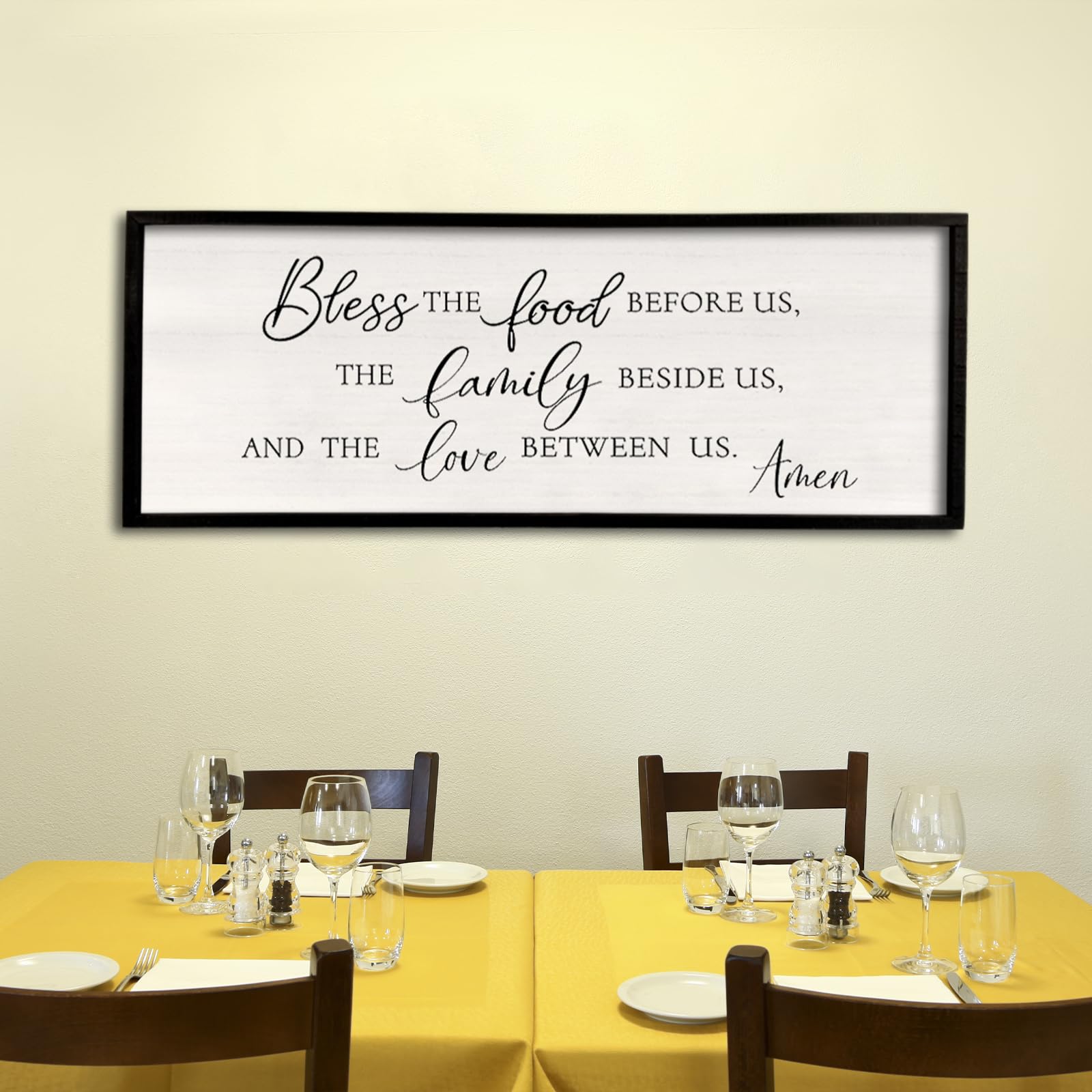 ロビー・デューク☆Come Let Us Reason Amazon.com: Bless the Food Before Us Wall Decor Sign 32