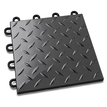 Nitro Pro by FlooringInc Garage Floor Tiles, Graphite/Black, 20-Pack
