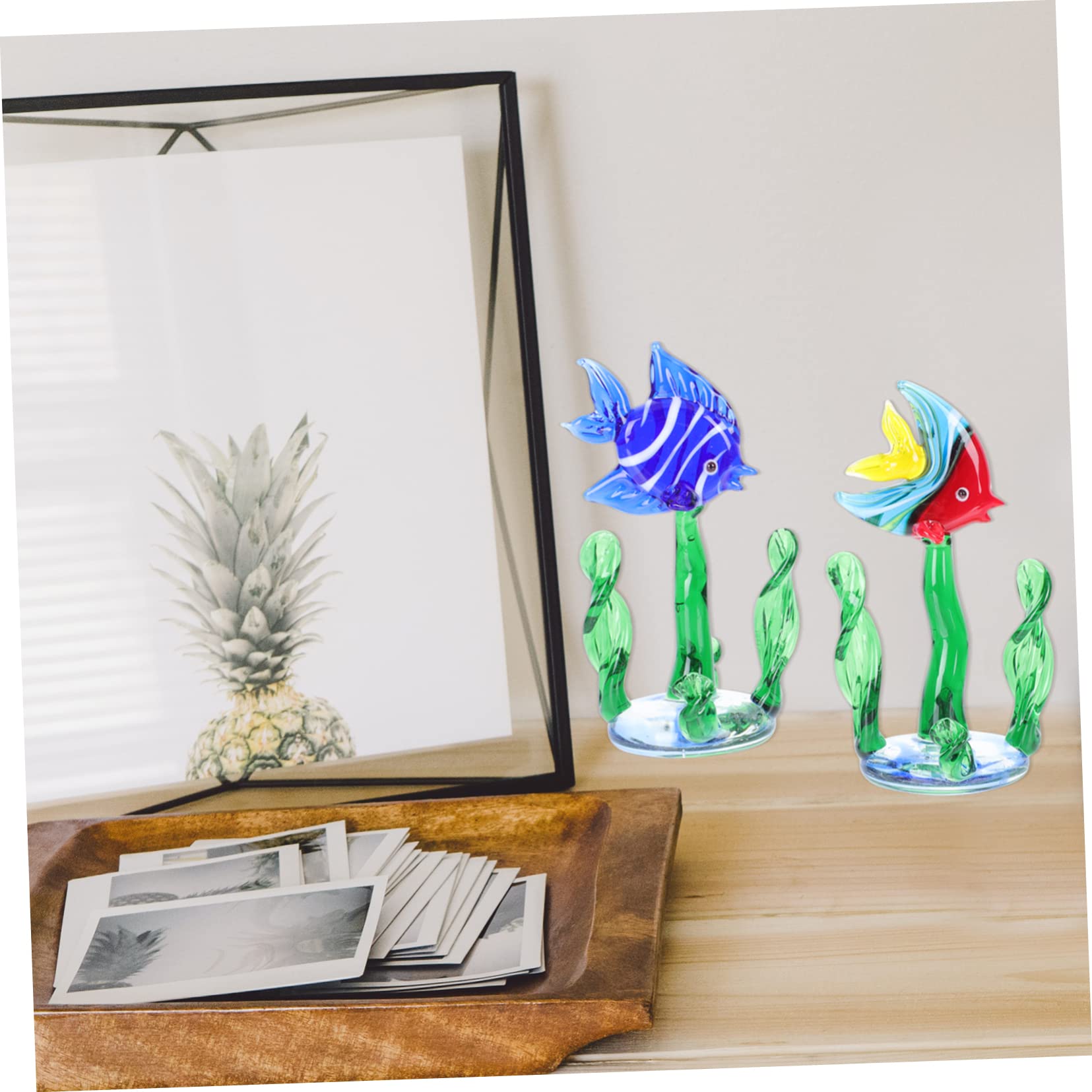 GLEAVI 3 set Ornamenti Per Piante Acquatiche Per Acquari Decorazioni Per Acquari Di Grandi Dimensioni Piante Multiple Decorazioni Con e Acquatiche Per 2 pezzi*3