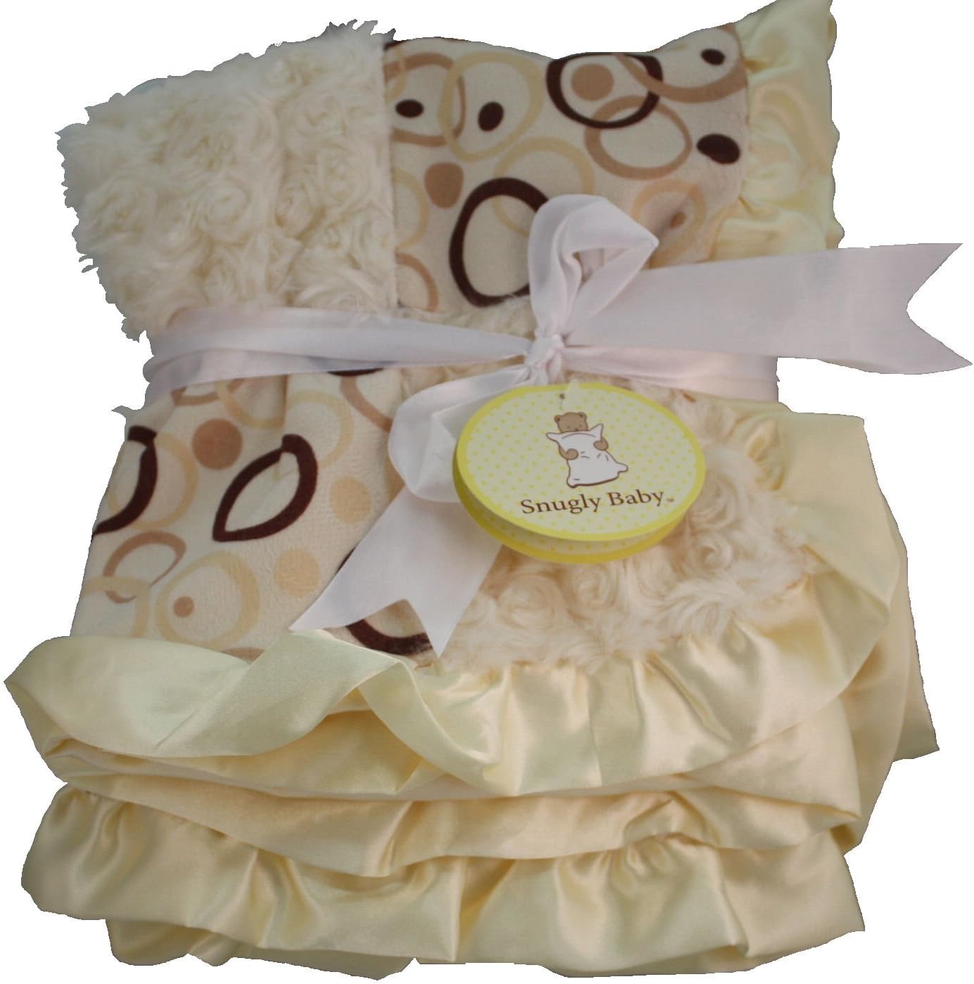 Soft Cuddly Yellow Snugly Baby Blanket